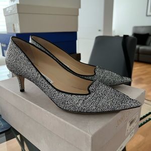 Jimmy Choo grey white black heels